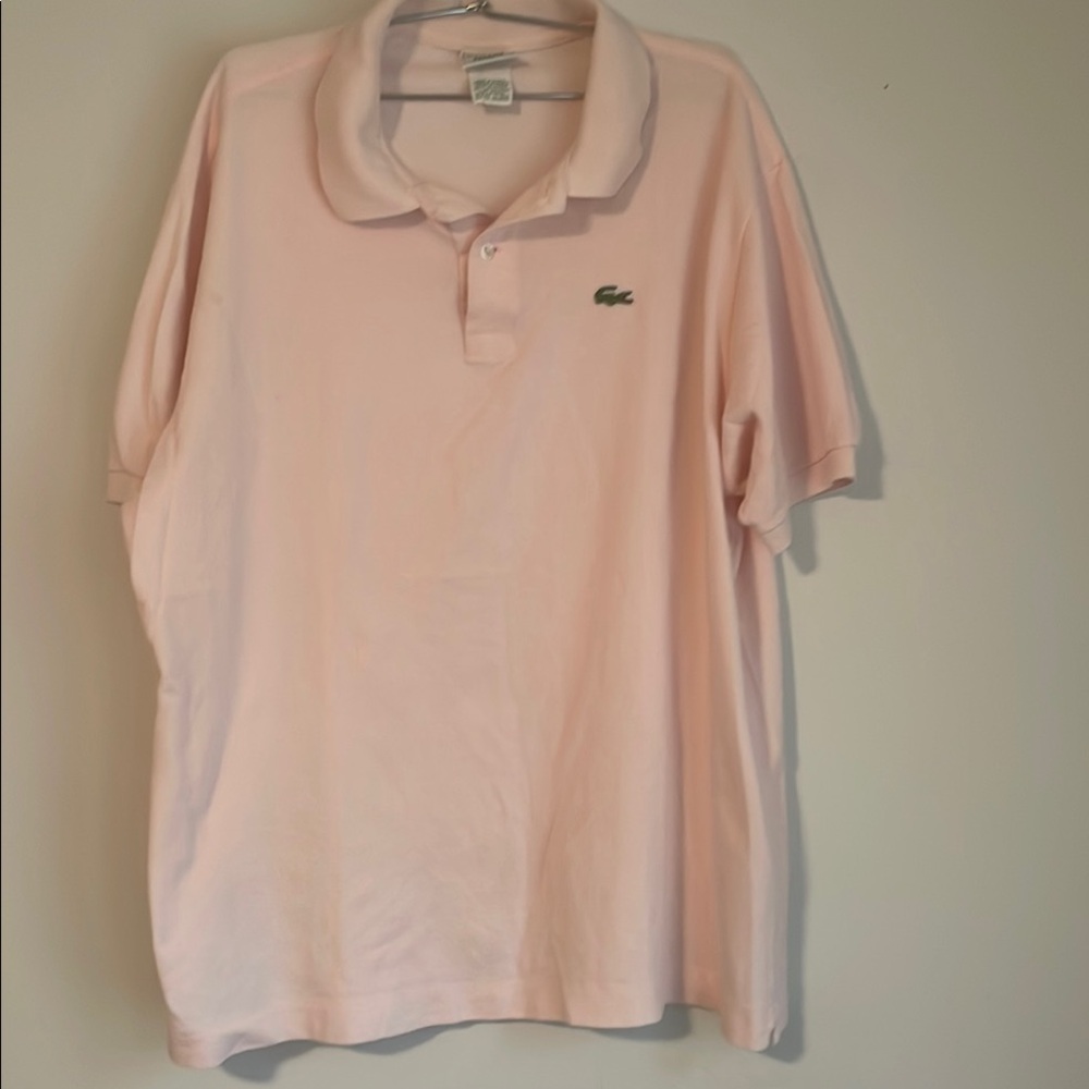 Lacoste Men's Pink Polo Shirt